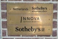 Billboard Sotheby`s And Innova Investements At Amsterdam The Netherlands 15-9-2019