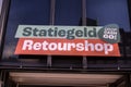 Billboard Statiegeld Retourshop Store At Amsterdam The Netherlands 23-9-2025 Royalty Free Stock Photo