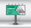 Billboard design vector, banner template, advertisement, Realistic construction for outdoor advertising on city background, flyer