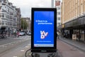 Billboard VVD Political Party At Amsterdam The Netherlands 28-10-2025 Royalty Free Stock Photo
