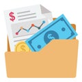 Billfold wallet, card holder Color Isolated Vector icon which can be easily modified