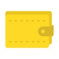 Billfold wallet, cash wallet Vector icon which can easily modify