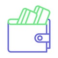 Billfold wallet Isolated Vector icon which can easily modify or edit Royalty Free Stock Photo