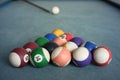 Billiard game using fifteen balls