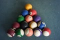 Billiard game using fifteen balls