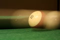 Billiard ball hit Royalty Free Stock Photo