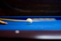 Billiard ball hit Royalty Free Stock Photo