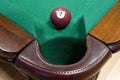 Billiard ball N seven Royalty Free Stock Photo