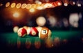 Billiard ball with number fifteen Royalty Free Stock Photo