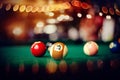 Billiard ball with number fifteen Royalty Free Stock Photo