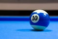 Billiard ball number 10 Royalty Free Stock Photo