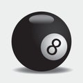 billiard ball. Vector illustration decorative design Royalty Free Stock Photo