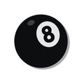 billiard ball. Vector illustration decorative design Royalty Free Stock Photo