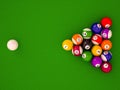 Billiard balls with numbers