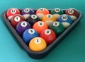 Billiard balls triangle