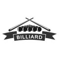 Billiard club logo template design
