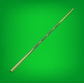 Billiard cues on green background. Snooker sports equipment. Vintage pool cue. Vector