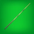 Billiard cues on green background. Snooker sports equipment. Vintage pool cue. Vector