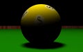 Billiard and dollar ball-3 Royalty Free Stock Photo