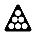 Billiard glyph vector icon