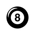 Billiard icon flat vector template design trendy