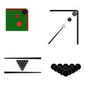 Billiard icon vector