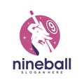 Billiard illustration logo