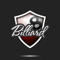 Billiard logo design template