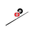 Billiard logo template vector icon design - Vector