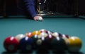 Billiard player Royalty Free Stock Photo