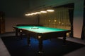 Billiard room with Royalty Free Stock Photo