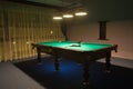 Billiard room with Royalty Free Stock Photo