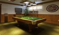 Billiard room classical style Royalty Free Stock Photo