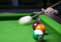 A billiard room Royalty Free Stock Photo