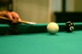 Billiard shot Royalty Free Stock Photo