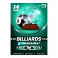 Billiard Snooker Sport Winner Reward Poster Vector