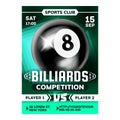 Billiard Sport Game In Bar Advertise Poster Vector