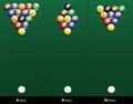 Billiard Starting Positions Eight Nine Ten Ball