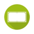 Billiard table flat design long shadow glyph icon