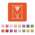 The billiard table icon. Game symbol. Flat Royalty Free Stock Photo