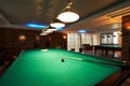 Billiard table in a night club Royalty Free Stock Photo