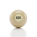 Billiards ball numbered 525 Royalty Free Stock Photo
