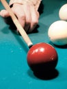 Billiards. Billiard spheres. The Billiard table. Royalty Free Stock Photo