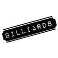 Billiards black stamp