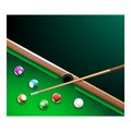 Billiards Championship Promotion Banner Vector