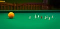 Billiards, game of carom Royalty Free Stock Photo