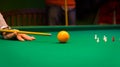 Billiards, game of carom Royalty Free Stock Photo
