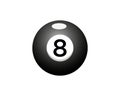 Billiards or Pool Game Icon Design For Billiard Room or 8 Ball Pool Club Symbol Vector Template Royalty Free Stock Photo