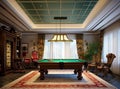 Billiards room 1695526418918 3 Royalty Free Stock Photo
