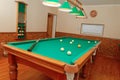 Billiards room interior Royalty Free Stock Photo